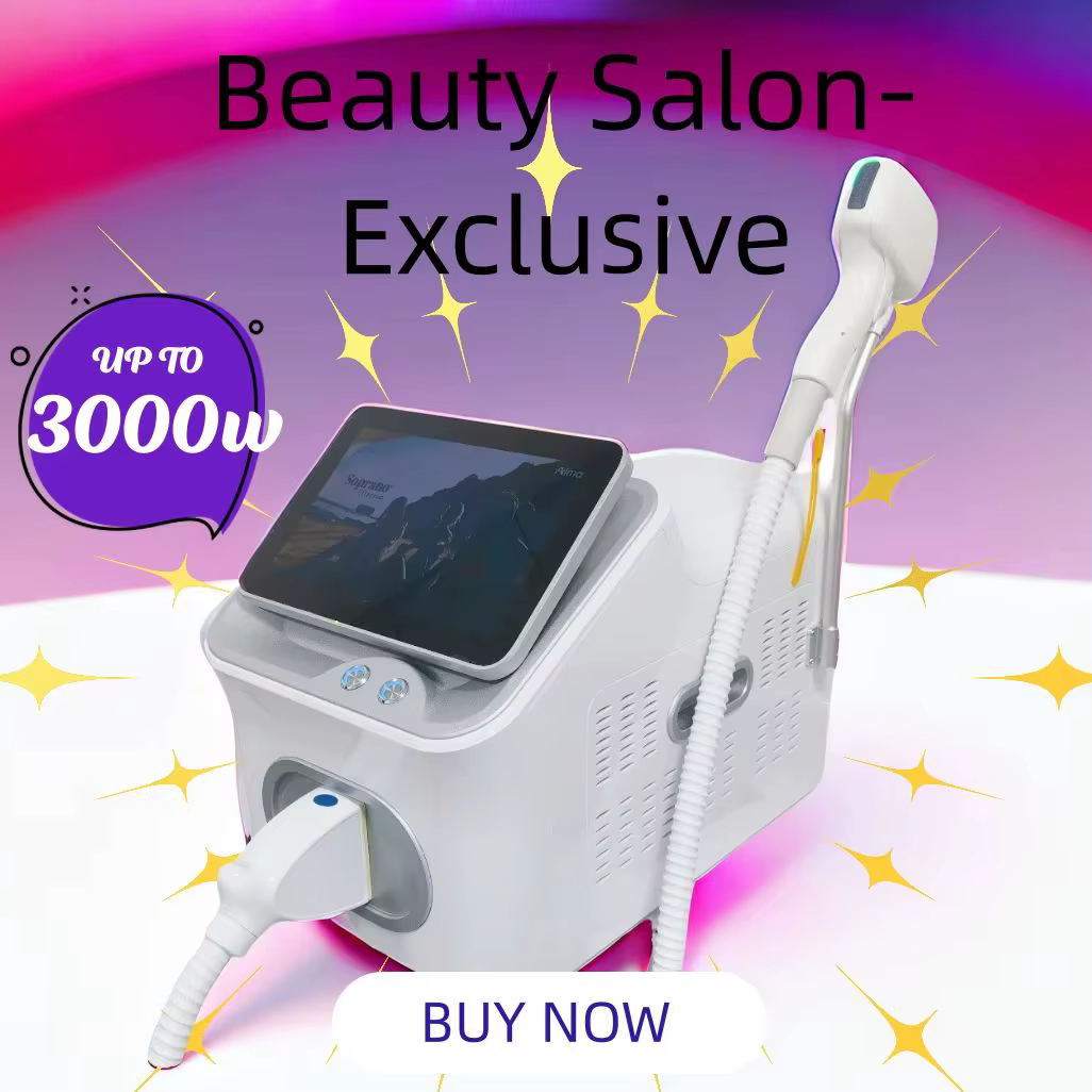 Épilateur Laser professionnel en titane glacé, épilation permanente, 4 longueurs d'onde, Diode Laser