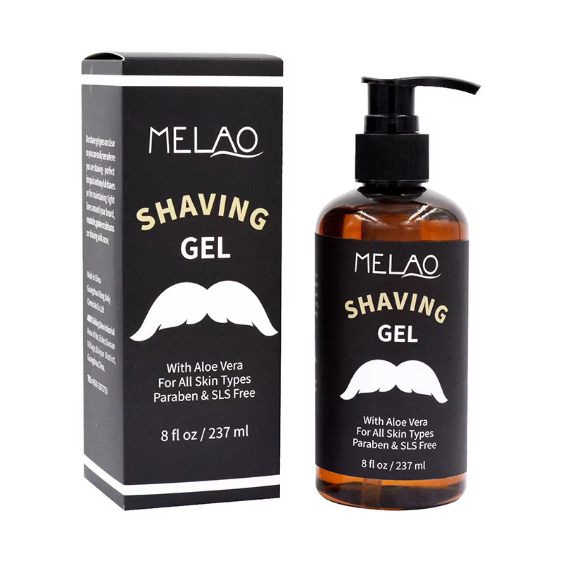 Gel à raser pour hommes, crème à raser rafraîchissante, adoucissant pour la barbe, rasage en douceur