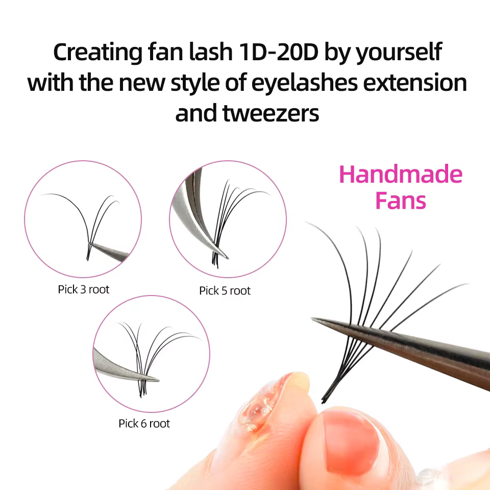 Rujade 10 plateaux / lot extensions de cils personnels faux vison russe rouleau de cils Cachemire ci