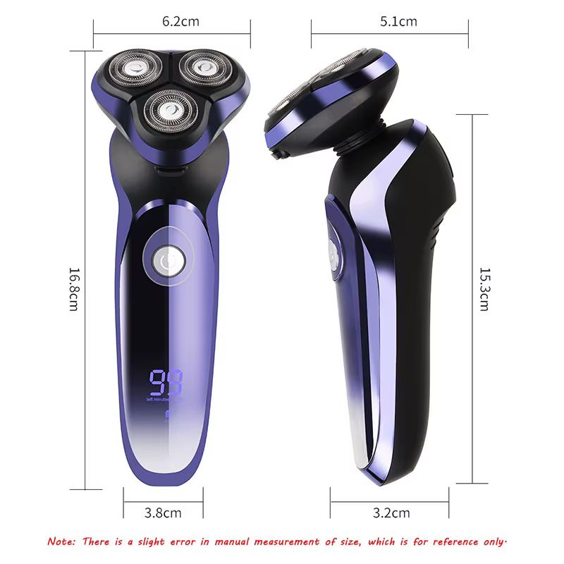 MOTAWISH rasoir électrique humide-sec double usage étanche rasoir électrique nez oreille tondeuse à