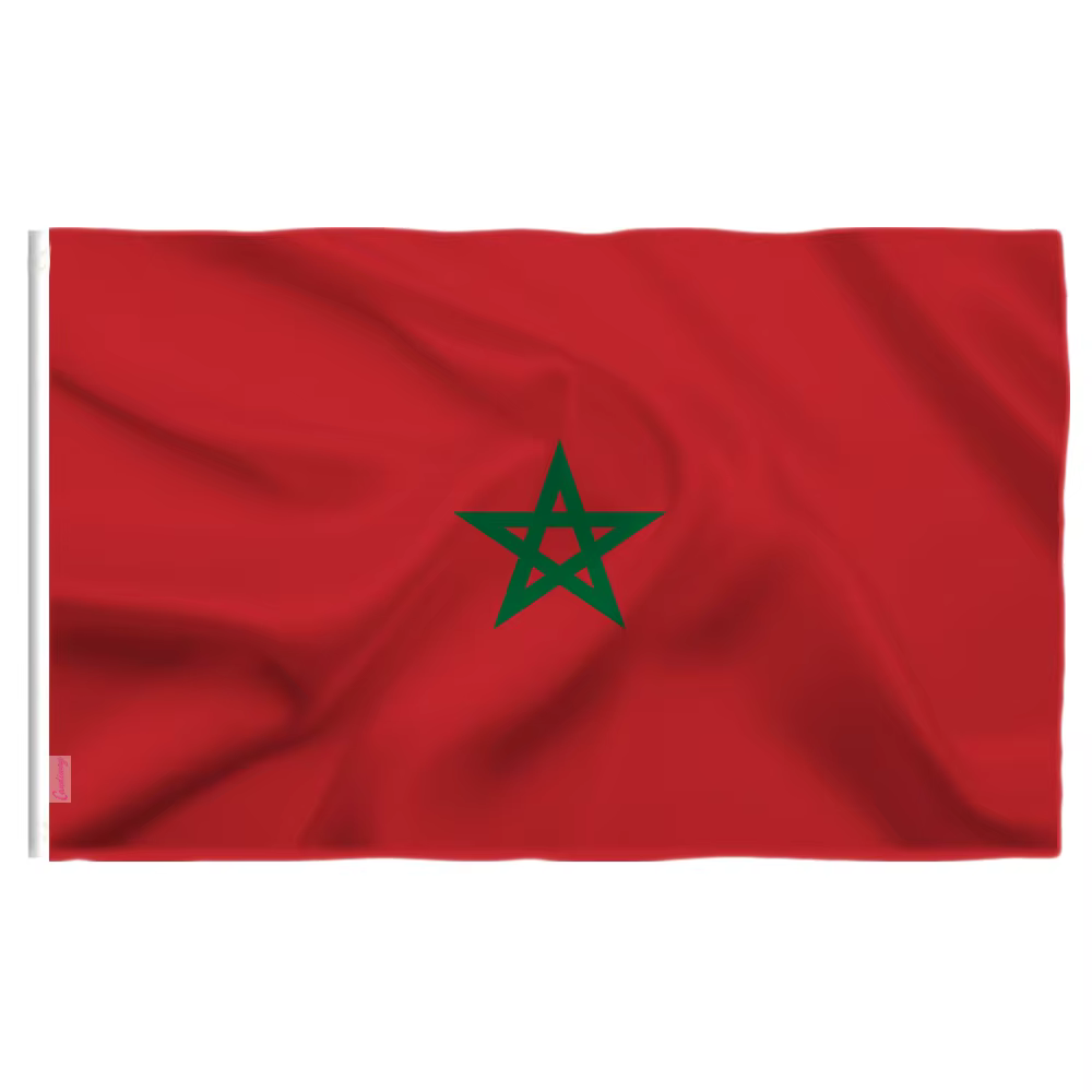 Candway 90x 60 CM drapeau du royaume du marocain marocain décoratif pour la décoration