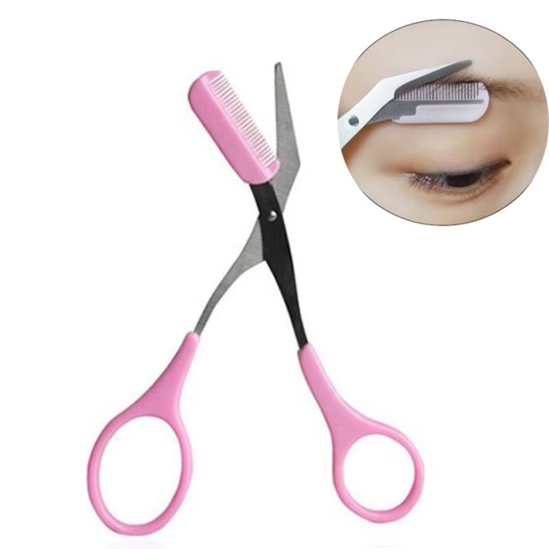 EyeblogugTrimmer-Ciseaux avec peigne, épilation du visage, toilettage, rasoir saillant, pinces à cil