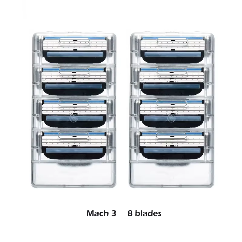 Véritable Gillette Mach 3 Rasage Lames de Rasoir Pour Hommes Marque La Lame À Raser Avec 8 Lames