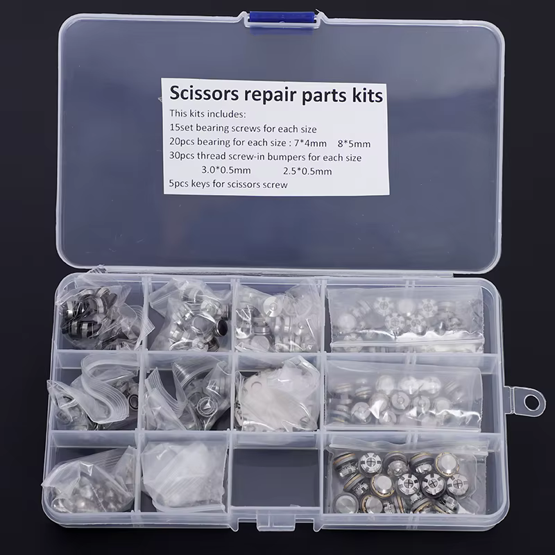 Ensemble complet de ciseaux à cheveux en acier inoxydable, pièces Tornillo, kit de réparation de cou