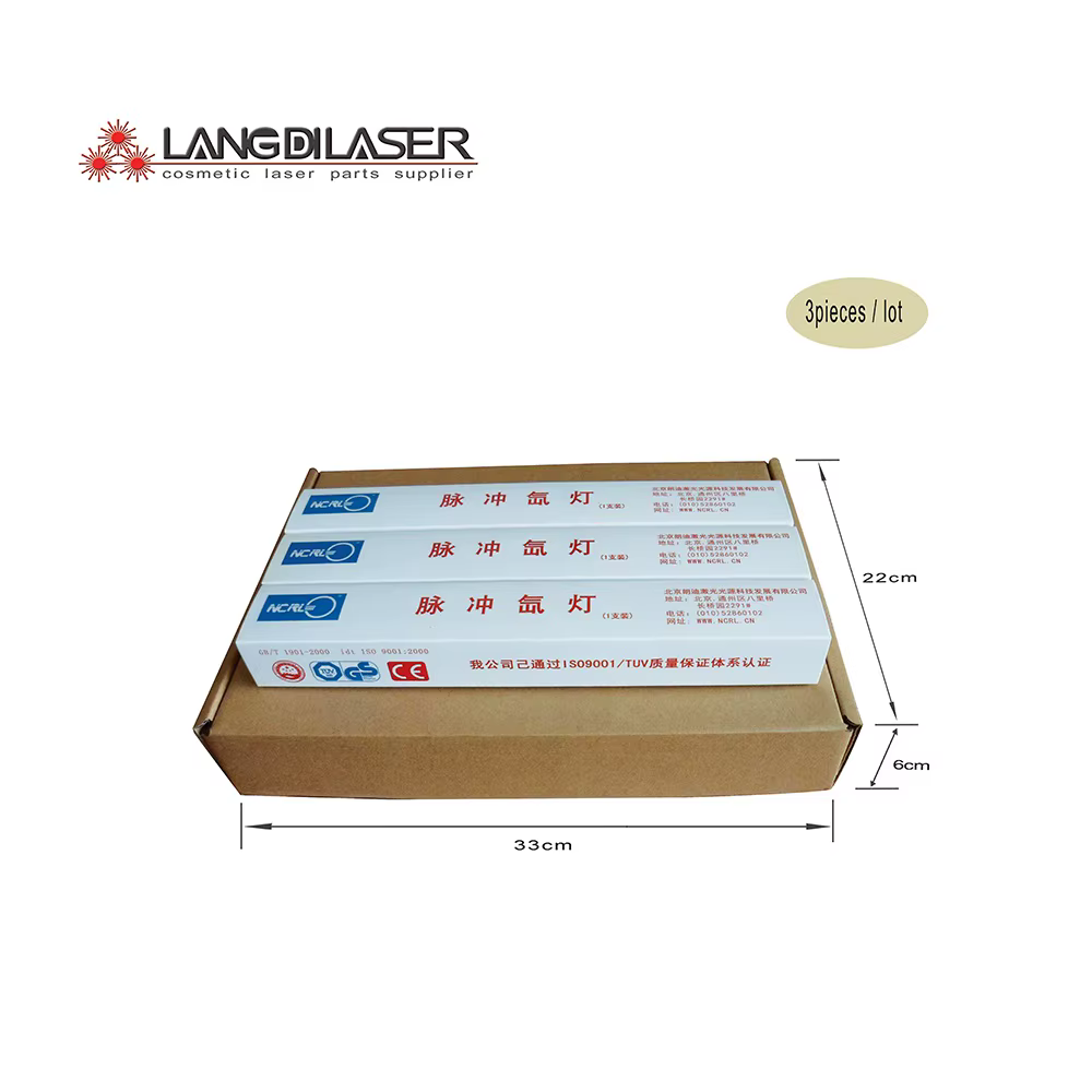 Ampoules laser IPL : 9*65*115F - courbure d'anode, lampe flash IPL pour pièce à main honkonlaser, la