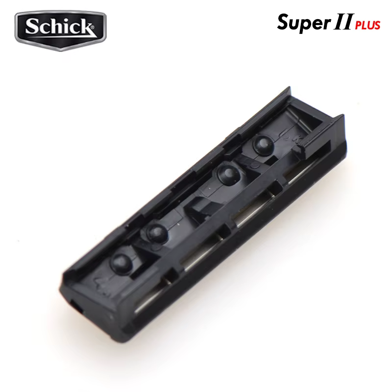Schick – lames de rasoir pour le visage Super II PLUS, Double lubrification, vitamine B5, 48 pièces