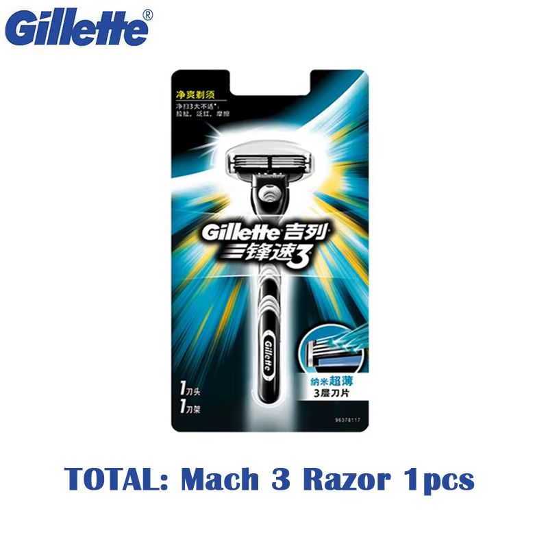 Gillette Mach 3 rasoirs ou lames lames de rasoir de rasage classique lame de rasoir droite de sécuri