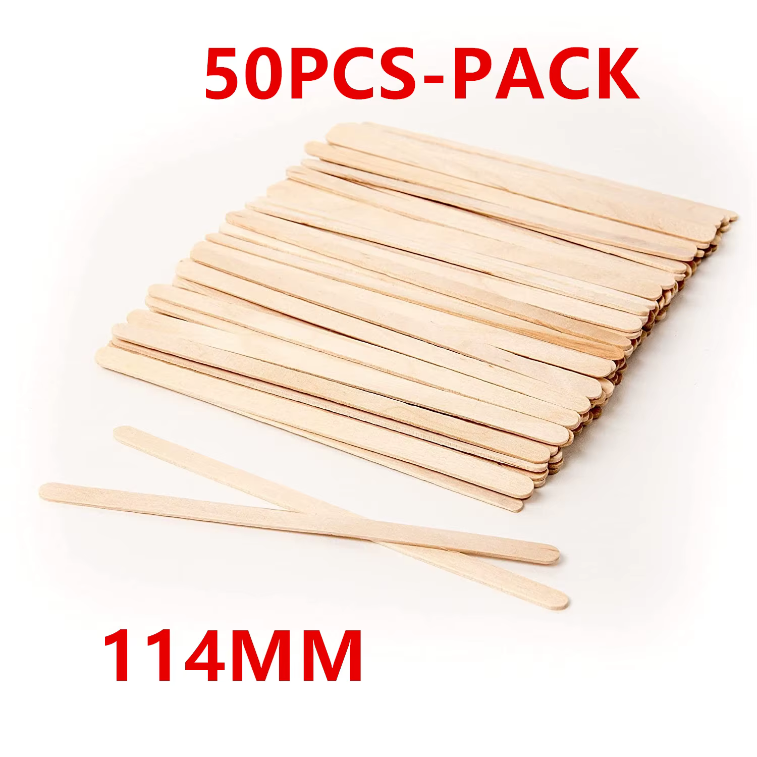 Bâtons applicateurs en bois pour épilation à la cire, spatules en bois de bouleau naturel pour épila