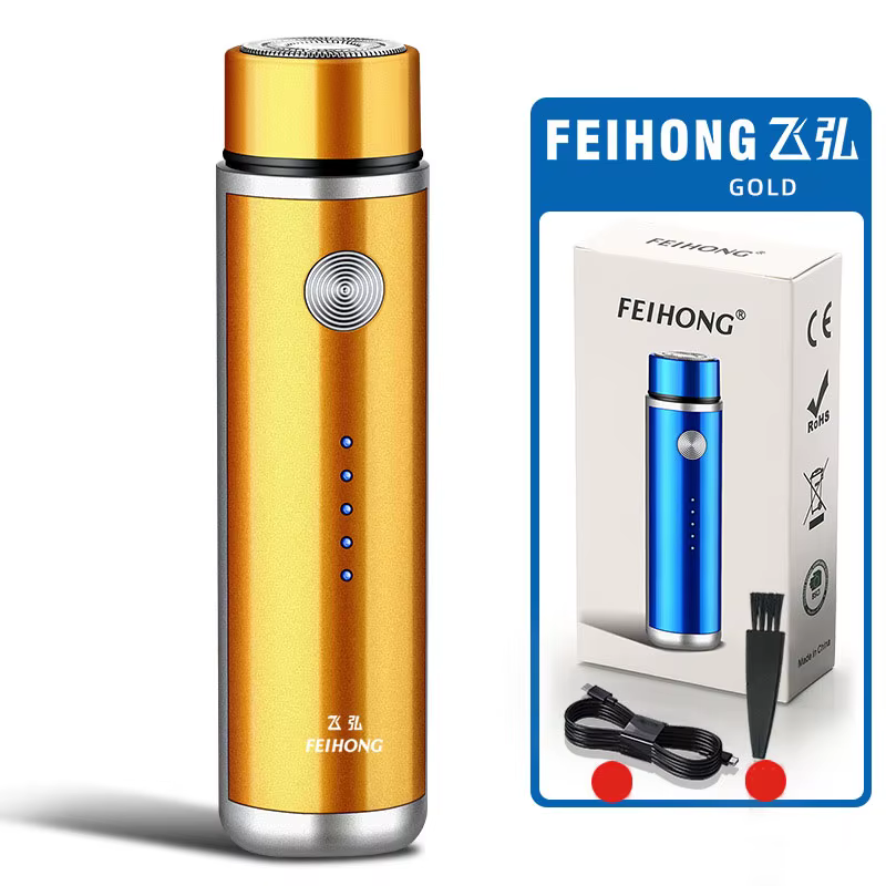 Mini rasoir électrique pour hommes, rasoir électrique Portable, couteau à barbe, chargeur USB, rasoi