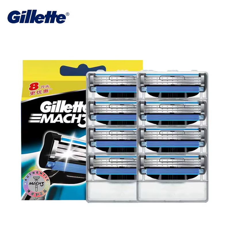 Gillette Mach 3 – lames de rasage pour hommes, rasage et épilation en toute sécurité, soins du visag