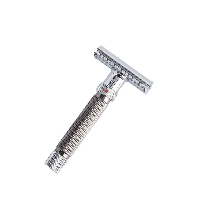 Yaqi – rasoir de sécurité réglable pour hommes, couleur Chrome et bronze à coupe finale