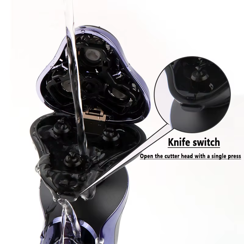 MOTAWISH rasoir électrique humide-sec double usage étanche rasoir électrique nez oreille tondeuse à