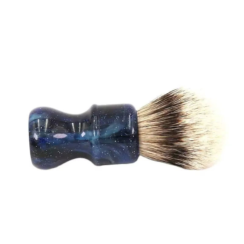 YAQI mode 24MM professionnel pour hommes brosse de rasage humide mystérieux espace couleur poignée a