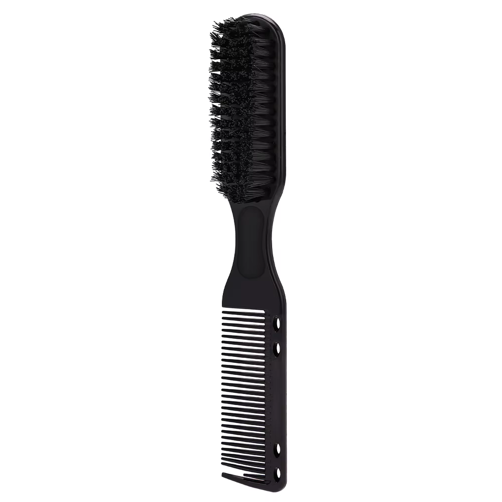 Peigne à barbe 3 couleurs, brosse à raser double face pour homme, brosses à barbe, outil de coiffure
