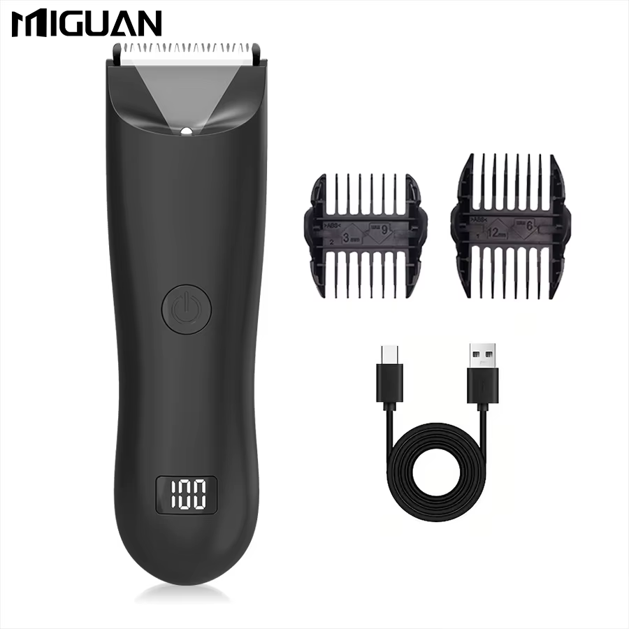 Tondeuse corporelle pour hommes, rasoir électrique, tondeuse électrique pour l'aine et les poils, ra