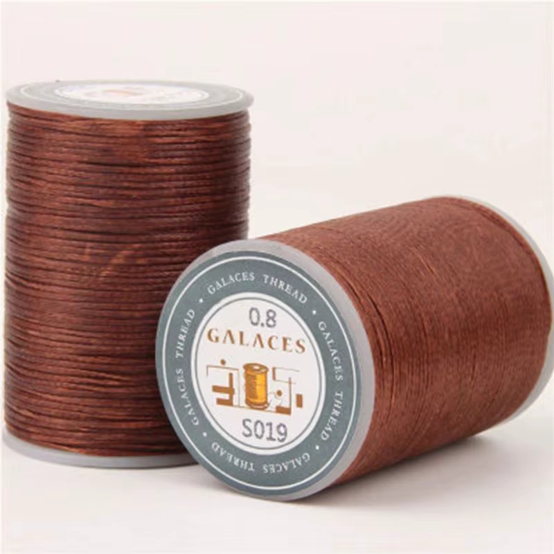 Fil ciré de 0,8 mm x 90 m pour réparation, couture de cuir, couture à la main, fil DIY pour étuis, a