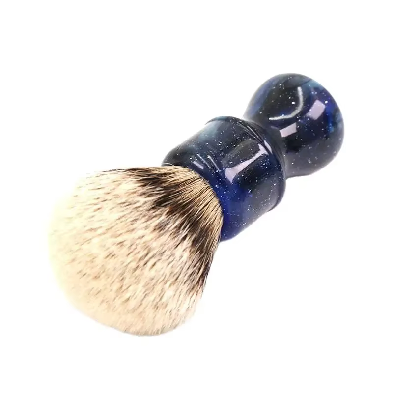 YAQI mode 24MM professionnel pour hommes brosse de rasage humide mystérieux espace couleur poignée a