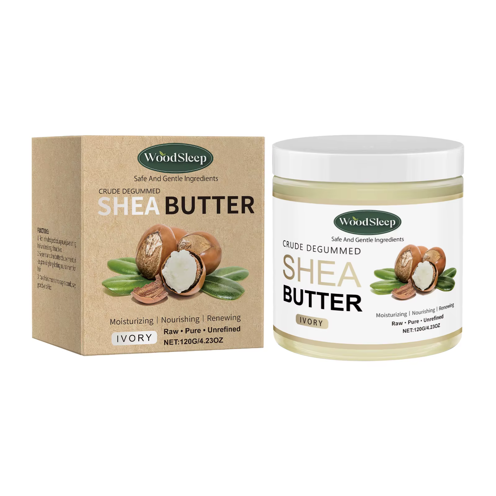Beurre de karité naturel bio élimine la peau sèche sur les jambes bras fesses hydratation en profond