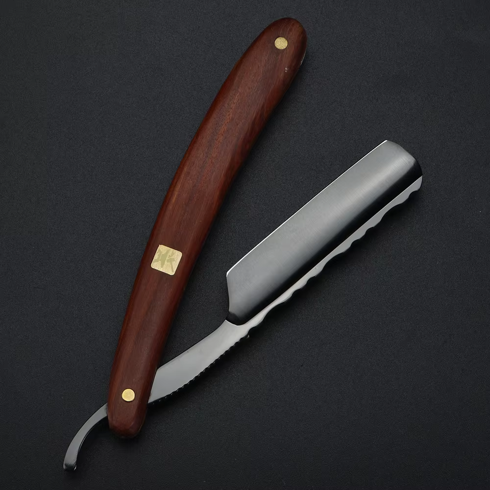 XUANFENG rasoir traditionnel à l'ancienne couteau de rasage manuel 9cr18 couteau de rasage en acier