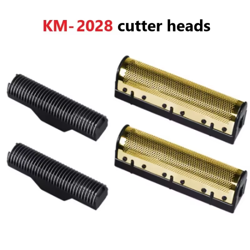 Kemei – lames de rasoir électrique originales, filet de couteau en feuille d'or et tête de coupe ada