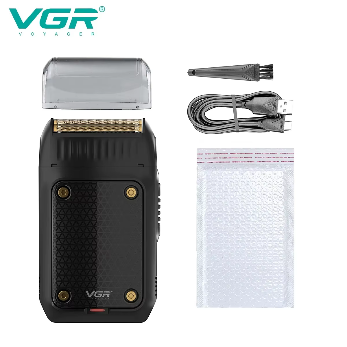 VgazShaver-Rasoir électrique professionnel, Tondeuse à barbe portable, Rasoir aste, Mini rasoir, V-3