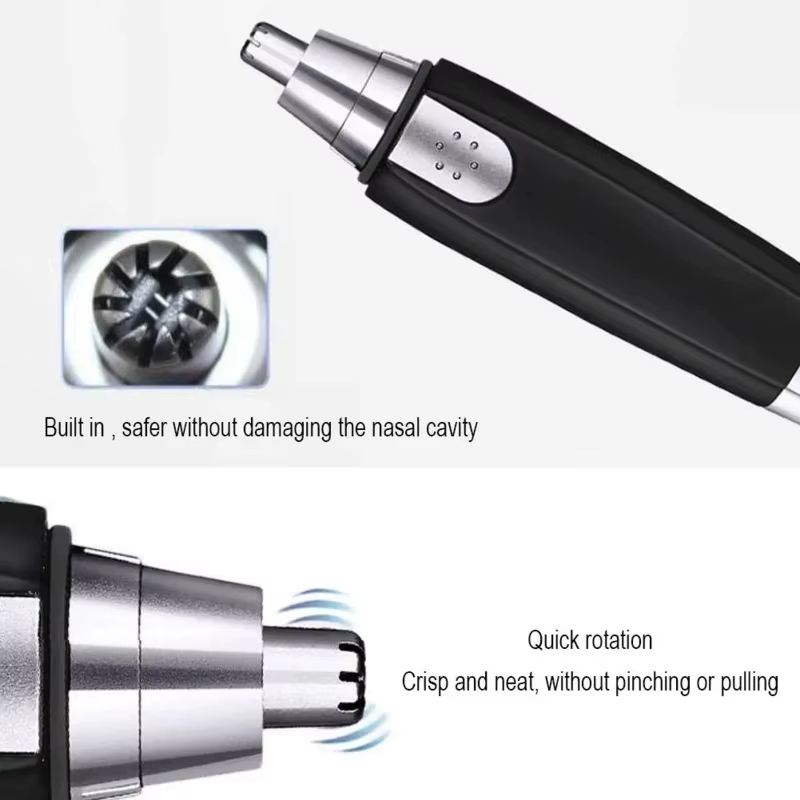 Tondeuse électrique indolore pour le nez et les oreilles, lame lavable Portable, épilateur pour sour