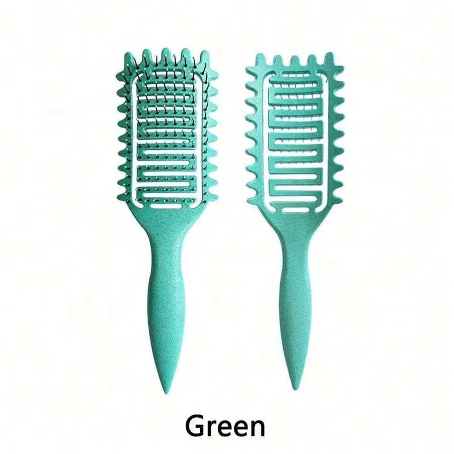 Brosse Coiffante Définition de Boucles, Brosse Démêlante Creuse pour Cheveux Bouclés Humides, Peigne