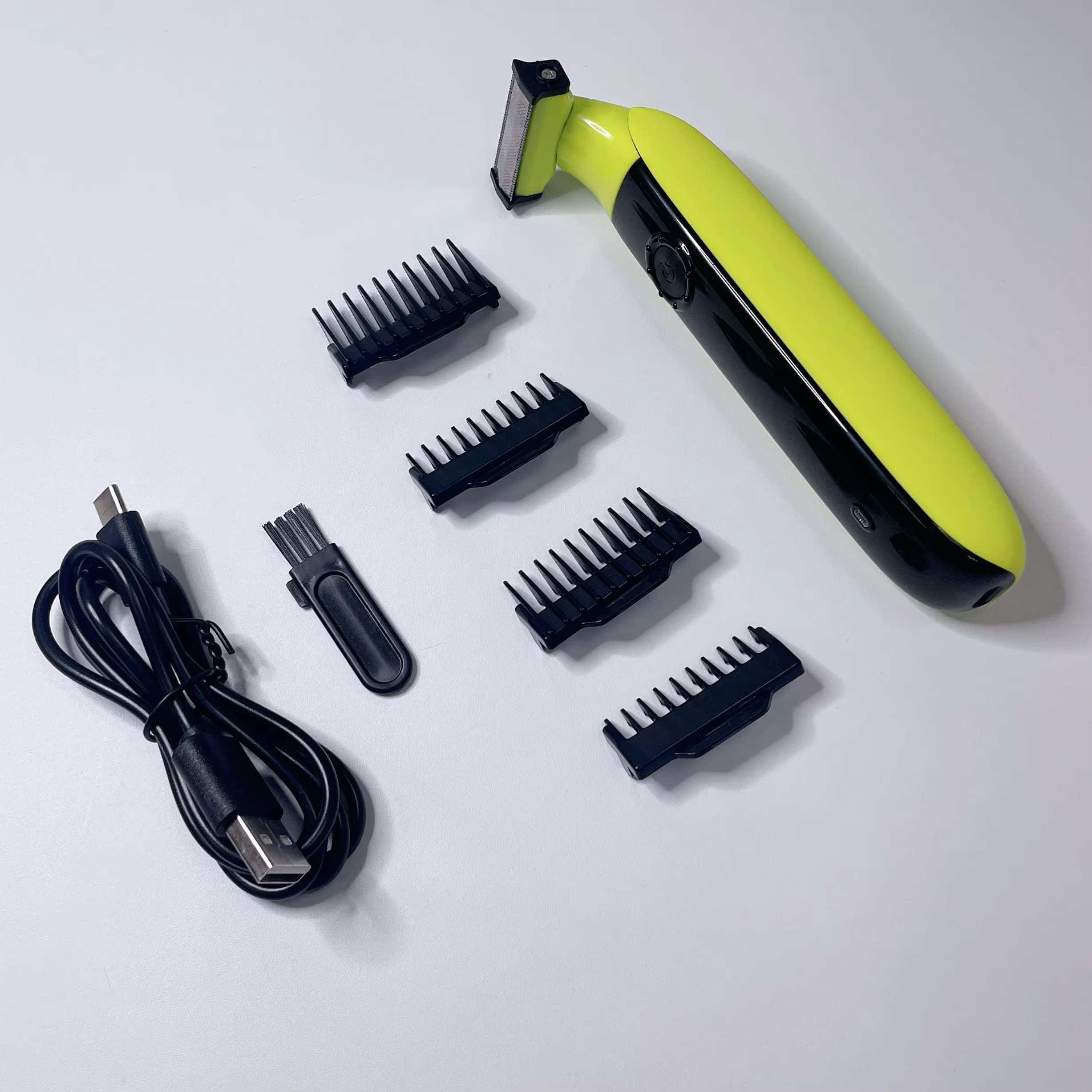 Rasoir électrique pour hommes tondeuse à barbe professionnelle rasoir sans fil corps Trimer USB Rech