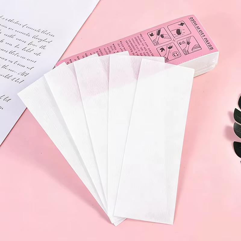Bandes de cire professionnelles pour l'épilation, 10/50/80/100 pièces, en tissu non tissé, papier ci