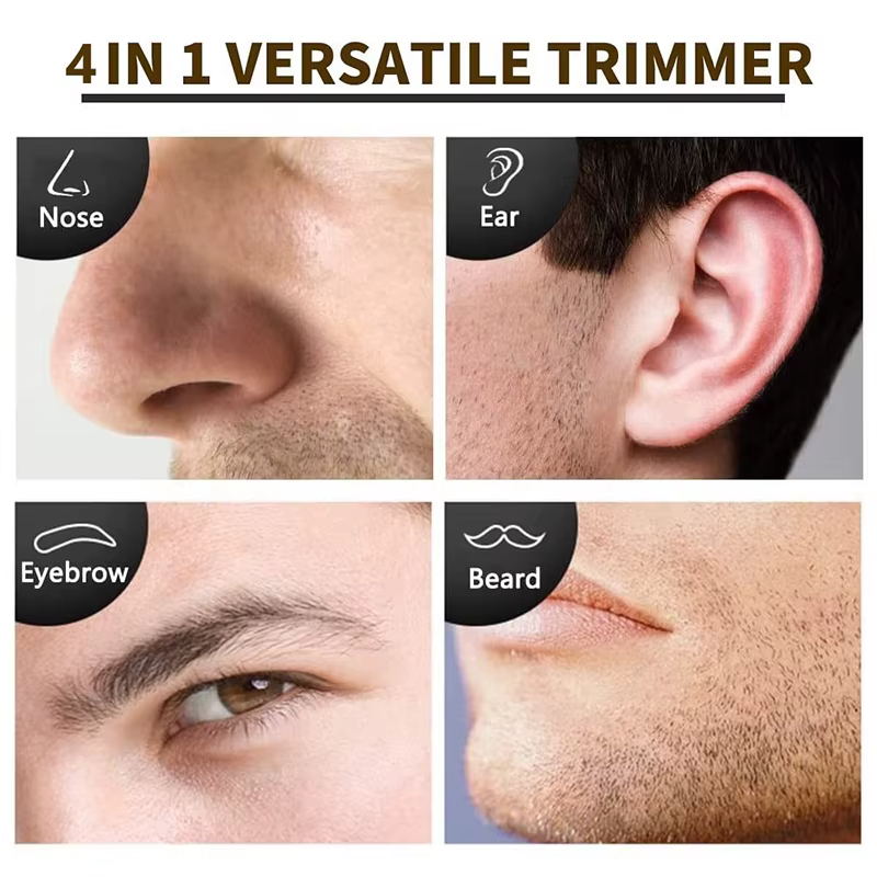 Tondeuse à Barbe Rechargeable 4 en 1 pour Homme, Appareil d'Épilation des Oreilles en Antarcand