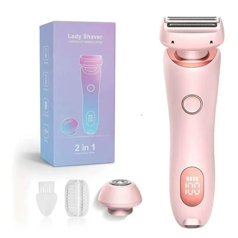 Rasoir électrique pour femmes, indolore, épilateur pour le visage, humide et sec, tondeuse de Bikini