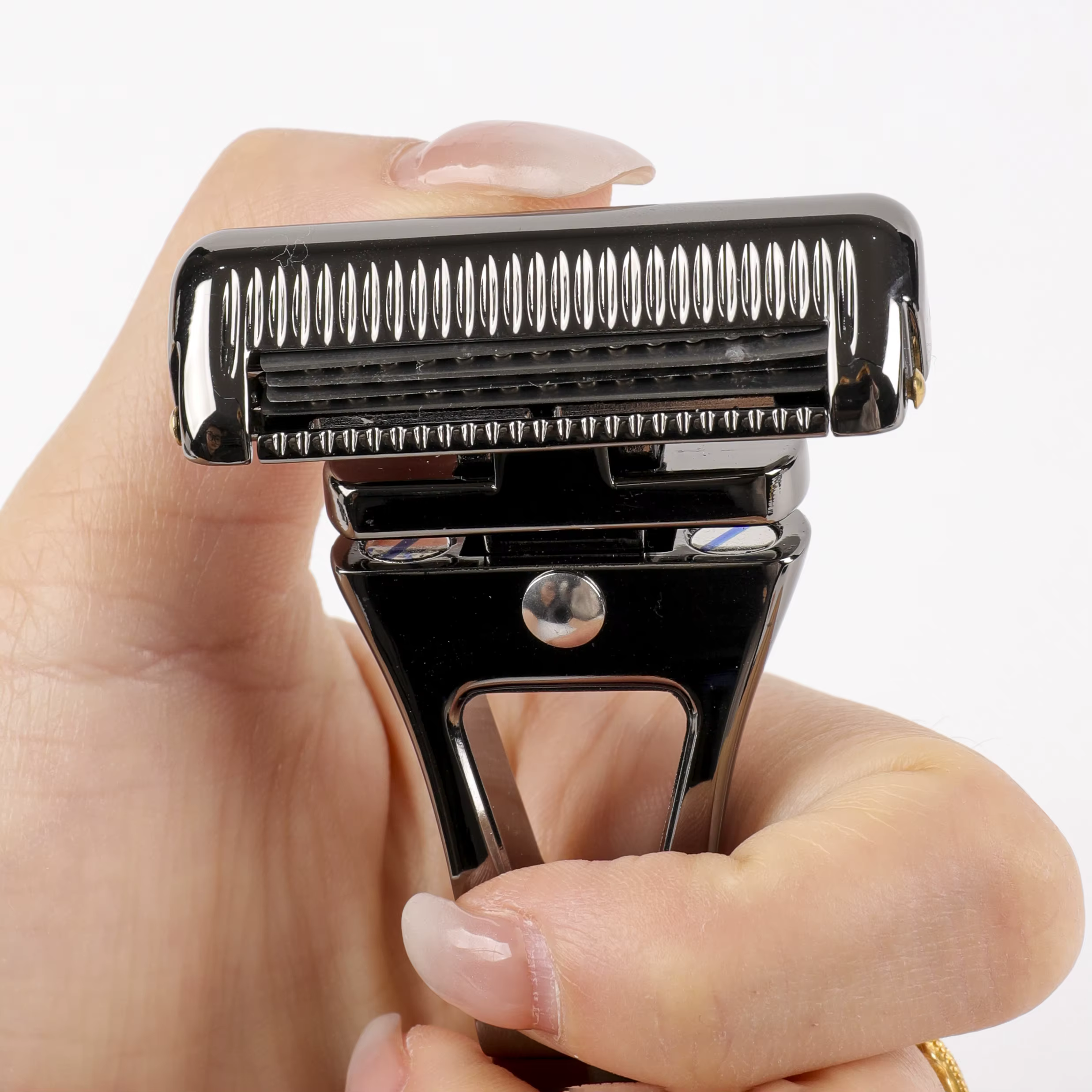 Rasoir manuel Chaoke à 4 lames, rasoir à raser tout en métal pour hommes, rasoir à barbe vintage