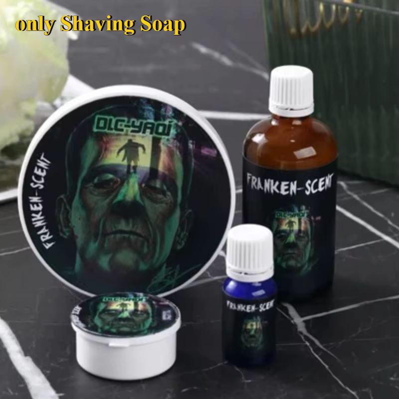 NOUVEAU Savon à raser artisanal YAQI Franken Scent 170g pour hommes - Hydratation longue durée pour