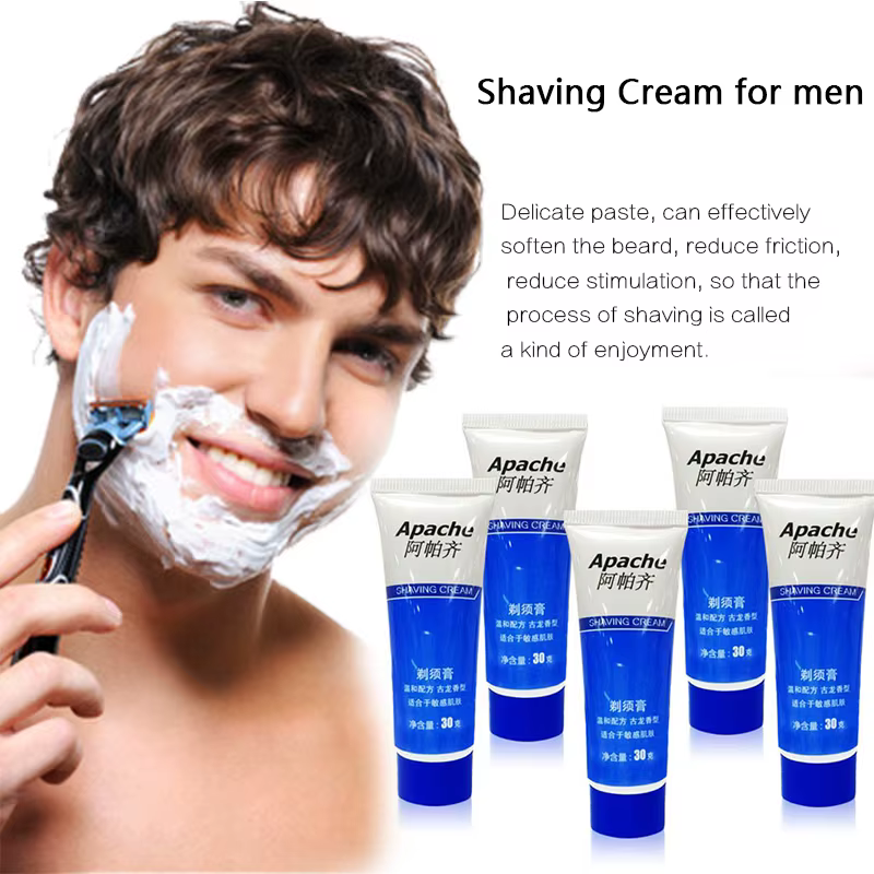 Crème à raser moussante pour hommes, réduit la friction, déshydrate la peau, hydratante, convient à 
