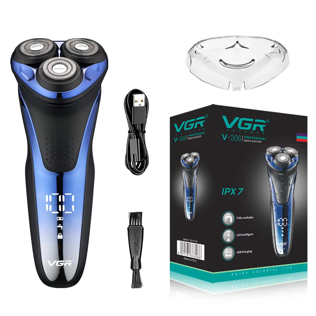 VGR tondeuse tondeuse à barbe pour hommes rasoir electrique homme rasoir homme Rasoir Rasoir électri
