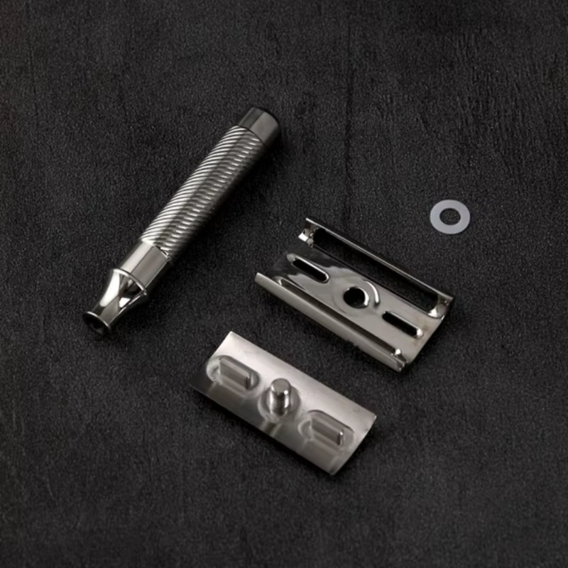 Yaqi Slant 37 acier inoxydable léger 1.00mm lame écart rasoir de sécurité pour hommes 73MM longueur