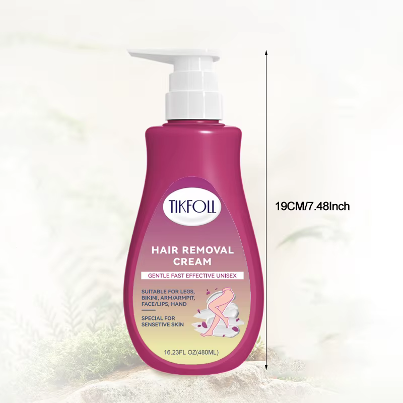 Crème dépilatoire douce à action rapide pour hommes et femmes de 480 ml, adaptée aux zones intimes t