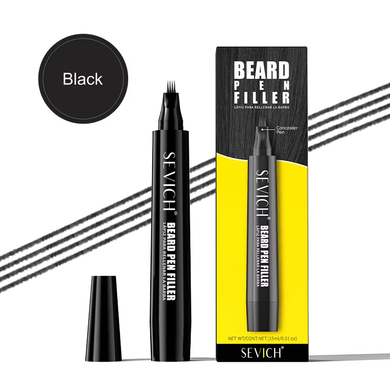 SEVICH stylo de remplissage de barbe stylo de coloration de barbe étanche rehausseur de remplissage 