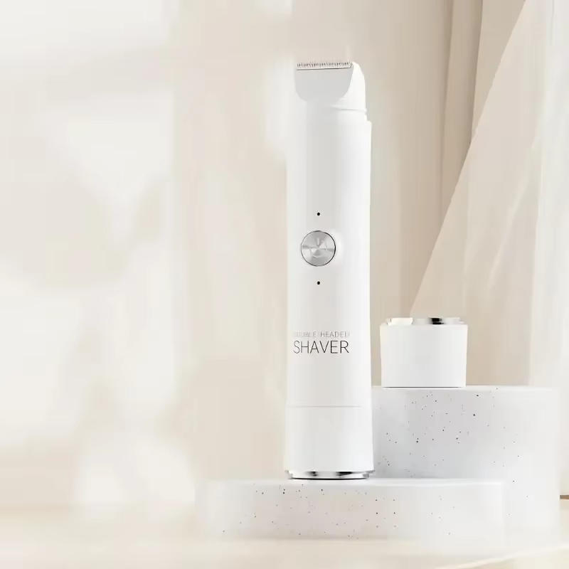 Nouvel épilateur électrique double tête rechargeable pour femme, rasoir indolore pour l'épilation co