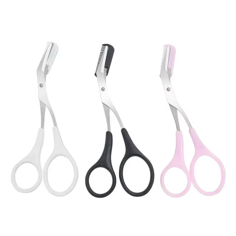 1/3 pièces rasoir de sourcils outils de maquillage ciseaux à sourcils en acier inoxydable avec peign