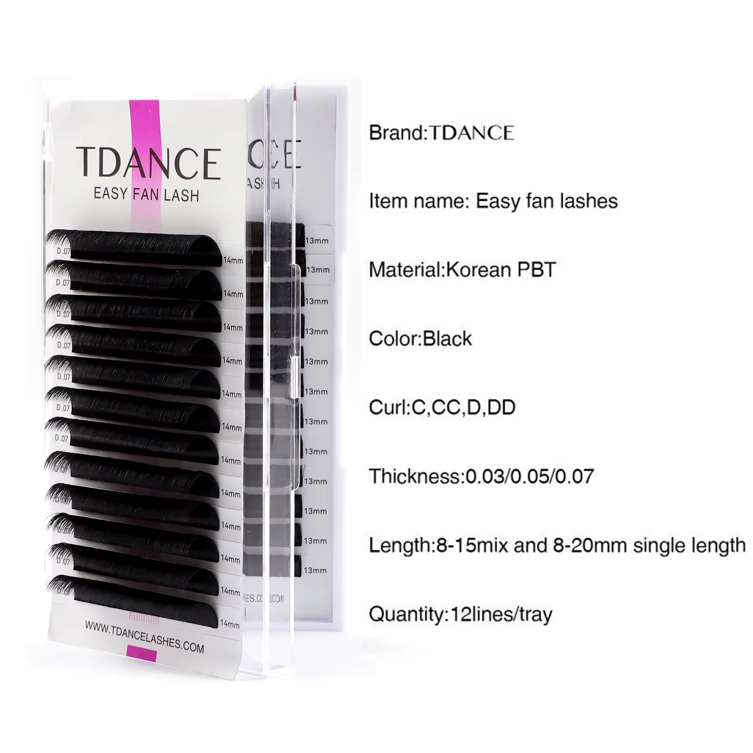TDANCE Installation facile ventilateur rapide fleurs Extensions de cils cils individuels automatique