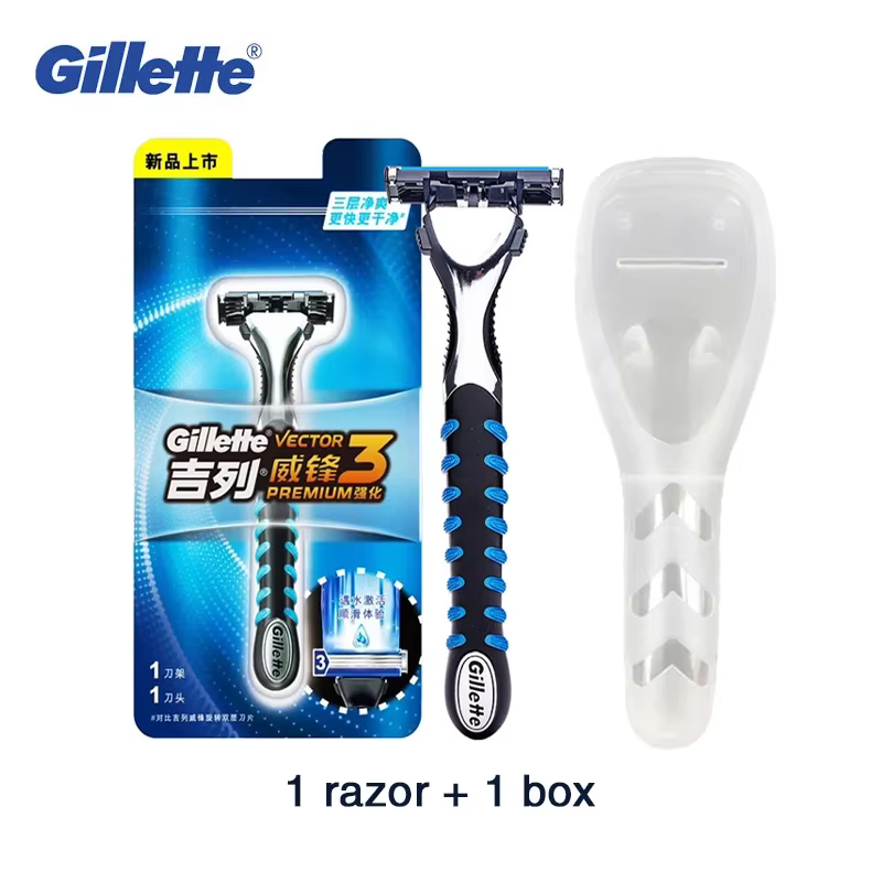 Gillette Sensor Excel rasage lames de rasoir recharges pour hommes Vector3 sécurité rasoir barbe ras