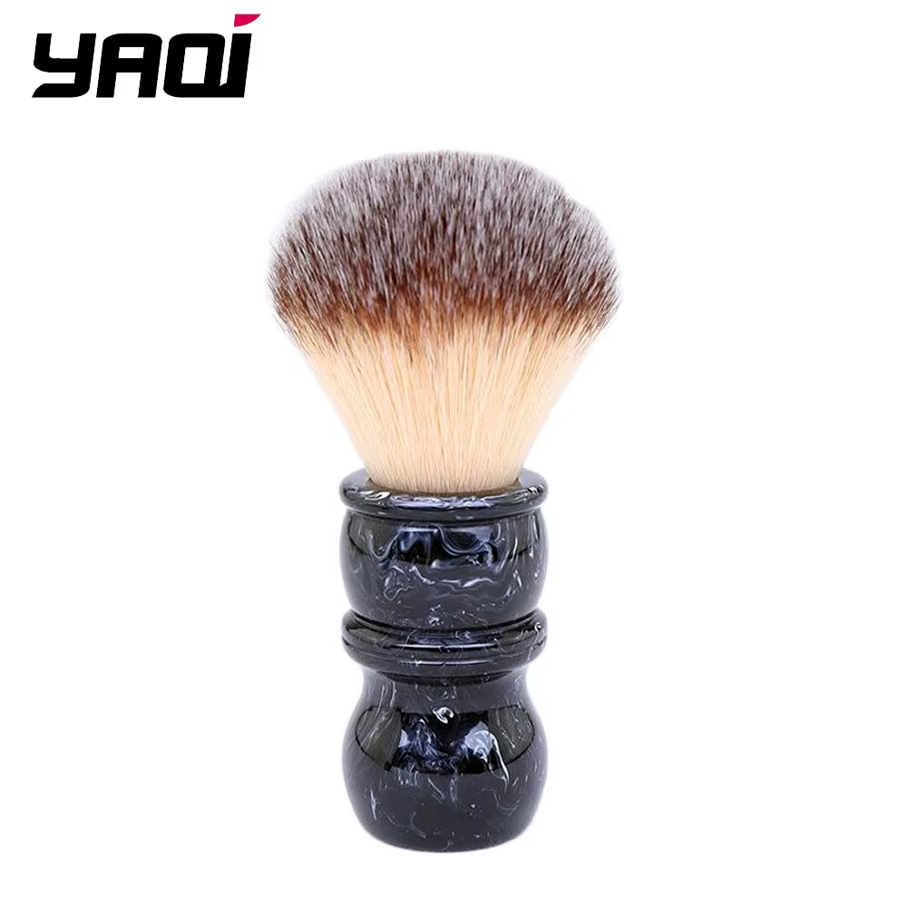Yaqi Shayish 24MM Brosse à raser pour homme, manche en résine, poils en nylon, pour barbe, barbier p