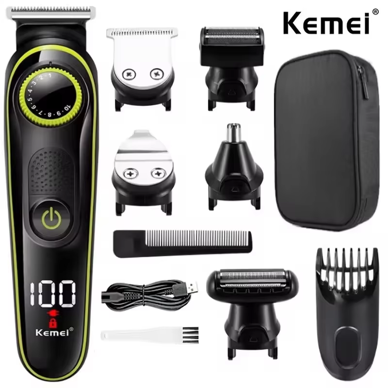 Kemei 696 tondeuse à cheveux électrique tondeuse multifonctionnelle pour hommes rasoir électrique po