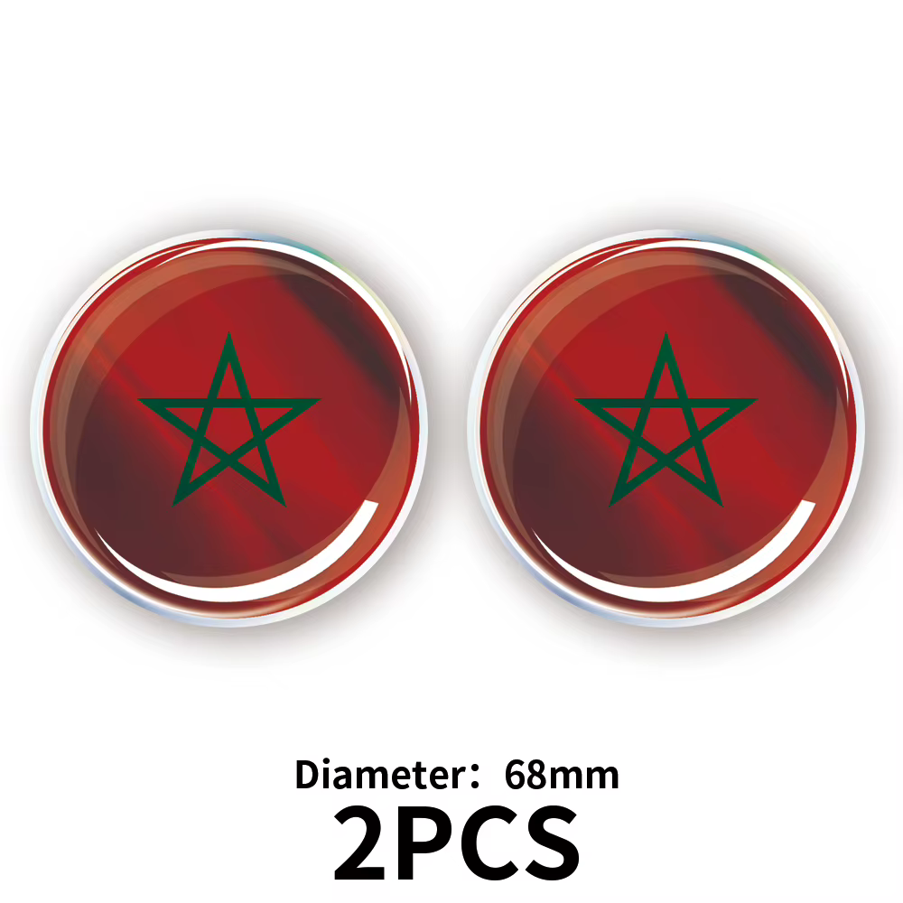 Autocollant de voiture en époxy Laser drapeau du Mozambique du mexique, autocollant 3D pour réservoi
