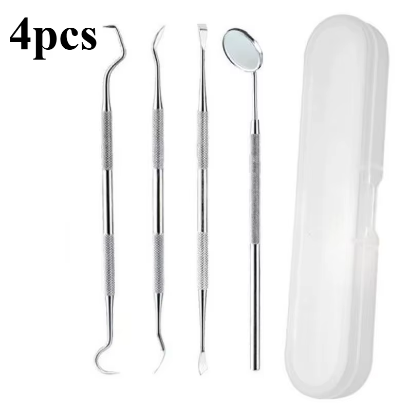 3/4/5/6/7 pièces outils de dentiste professionnel en acier inoxydable dissolvant de tartre cure-dent