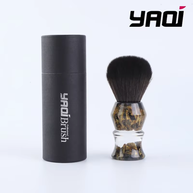 Brosse à raser Yaqi pierres profondes 24mm cheveux synthétiques poignée en résine hommes brosse de r