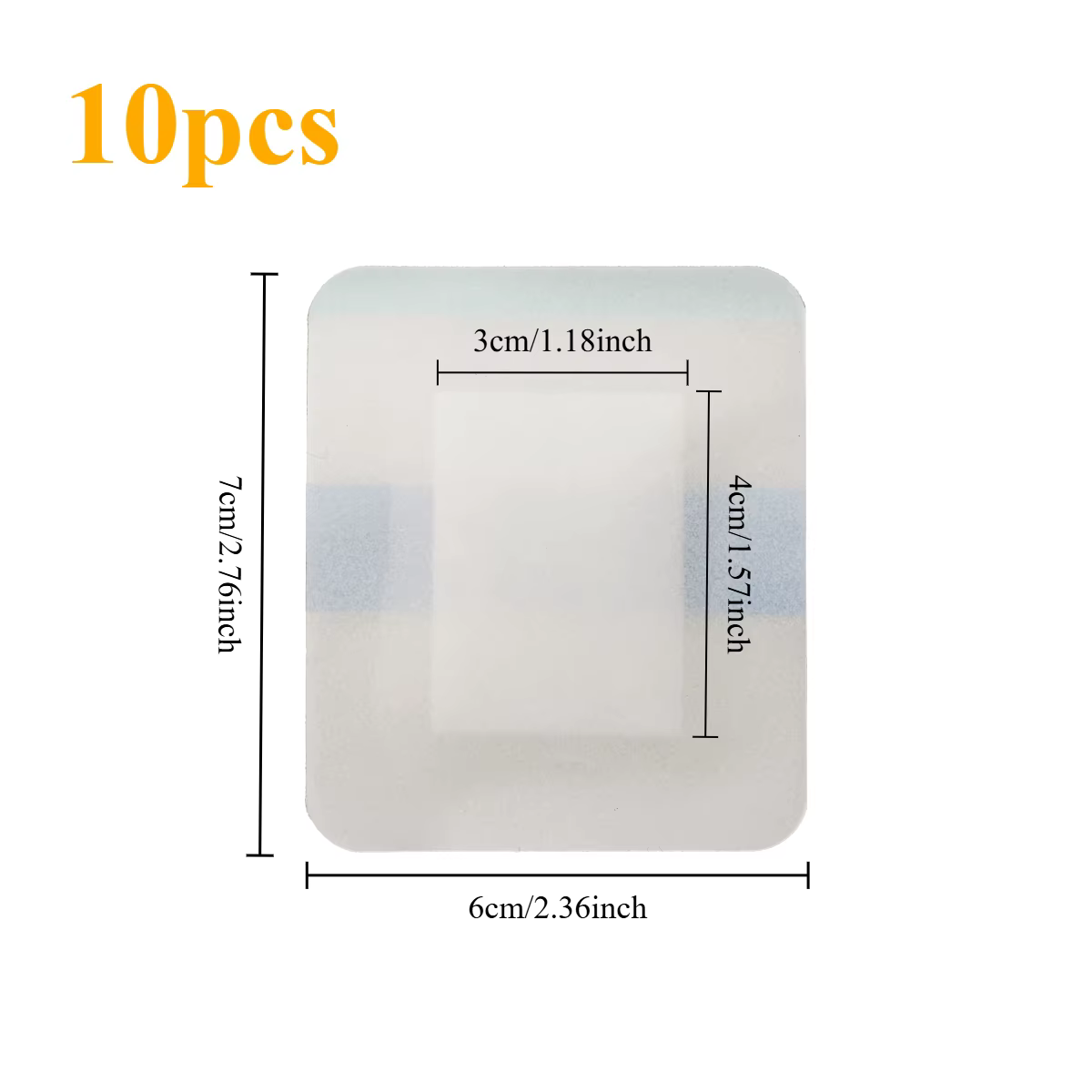 10/65 feuilles autocollantes transparentes en PU transparent pour les urgences quotidiennes et les a