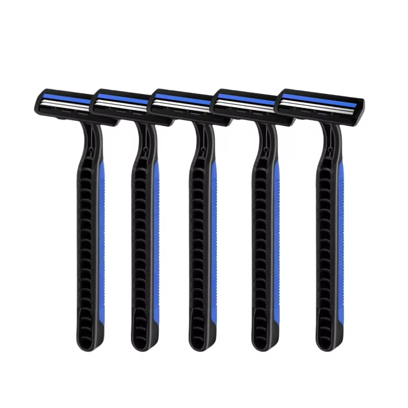 5/10/20/30 pièces moustaches jetables rasage rasoirs corps tondeuse inox 2 couches lame rasoirs pour