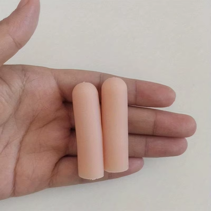 Protège-doigts en Silicone lavables, 2 pièces, pour peau sèche et craquelée, réutilisables